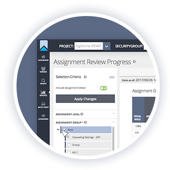 Assignment Review Progress Dashboard Screenshot