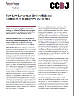 New Law Leverages Nontraditional Approaches to Improve Outcomes, Screenshot, Front Page